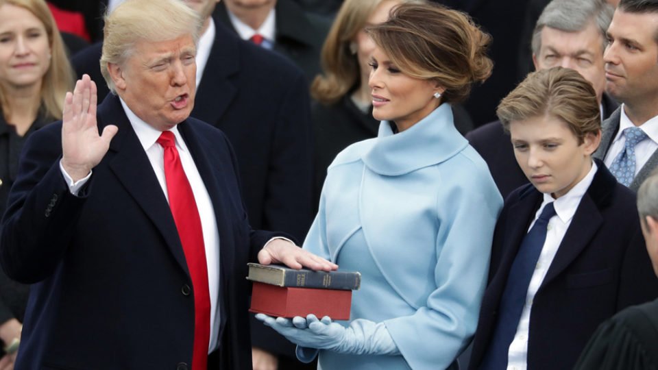 Donald Trump Takes Oath
