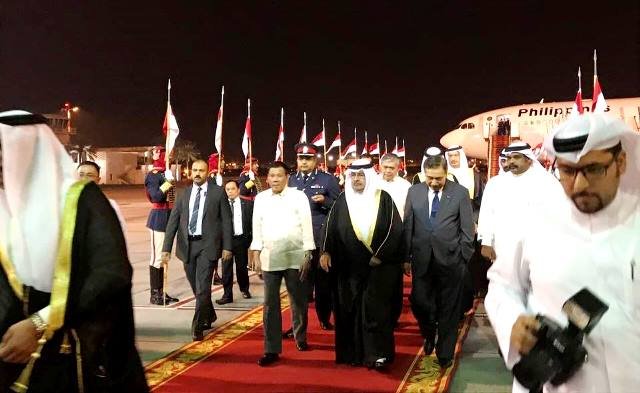 Duterte starts Bahrain visit Pic Manila Bulletin News