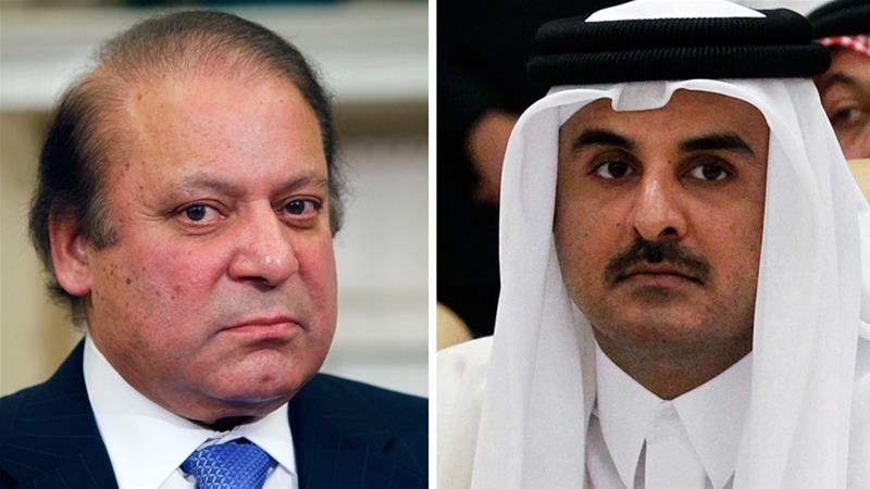 Pakistan Prime Minister Nawaz Sharif holds close ties with ruling families in Saudi Arabia and Qatar