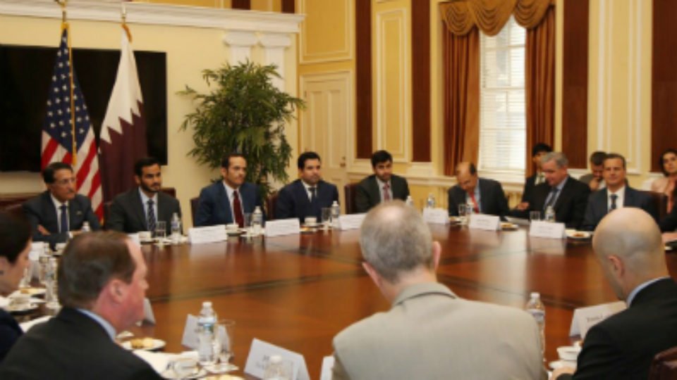 Qatar Foreign Minister Addresses US Chamber of Commerce
