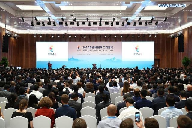 The BRICS Business Forum opens in Xiamen, southeast China’s Fujian Province, Sept. 3, 2017. Pic Xinhua Net