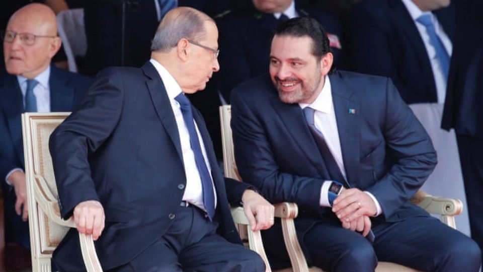 Lebanese PM Saad al-Hariri addressed the nation following a private meeting with the president in the capital, Beirut Pic Reuters-Aljazeera