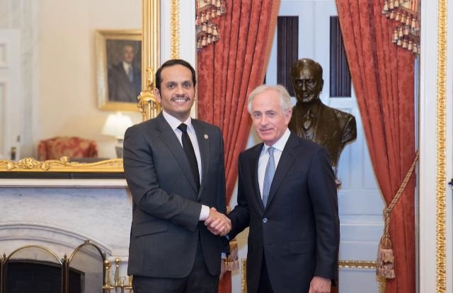 Qatar Dy PM and Foreign Minister meets US Officials