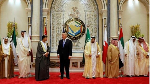 US President meets GCC leaders in June 2017 Pic Reuters