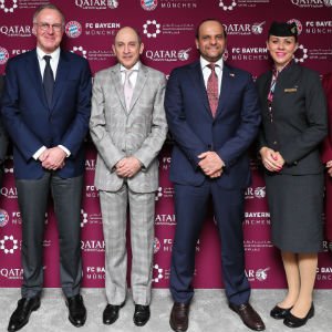 Qatar Airways Group CEO with Qatar ambassador to Germany