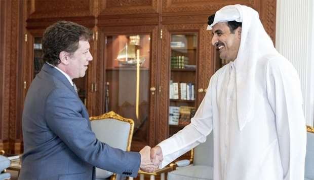 Alejandro Dominguez meets Emir of State of Qatar