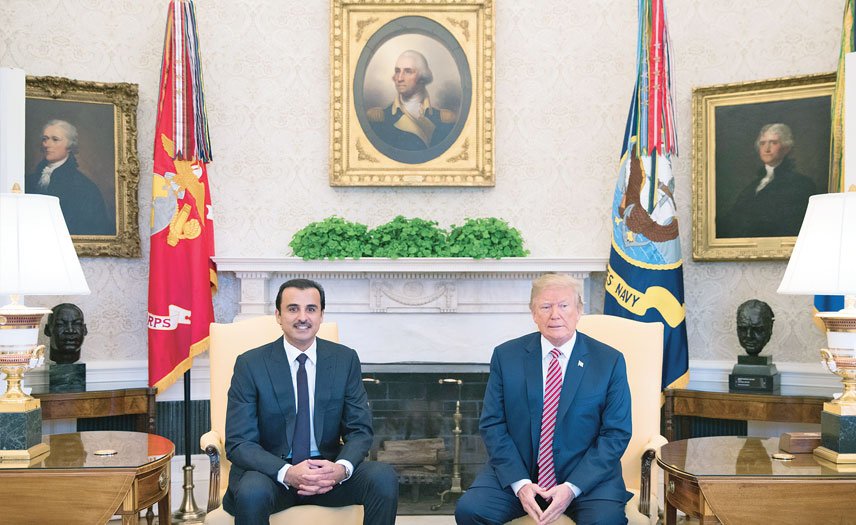 US President Trump and Emir of Qatar Discussed Strategic Relations & Regional  Issues
