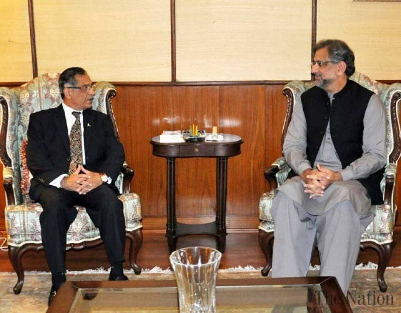 Chief Justice and PM Abbasi of Pakistan
