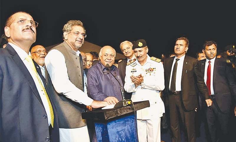 PM Abbasi inaugurates first deep water container port of Pakistan in Karachi