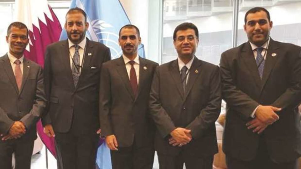 MOI Qatar delegates at the ICAO headquarters in Montreal, Canada