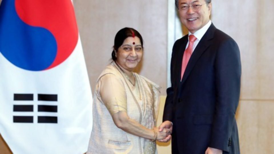 S. Korean President Vows Efforts to Enhance Ties with India