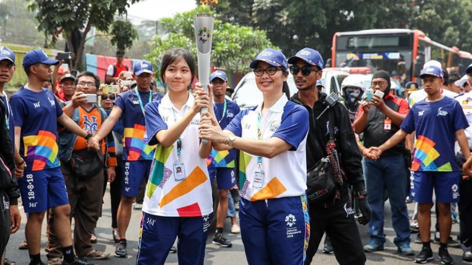Torch Rally for 2018 Asian Games Held in Jakarta