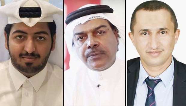 Yousif al-Haddad(L), Dr Mohamed al-Dorani(C), Dr Abdullah Al-Ghushami (R) Pic Gulf Times