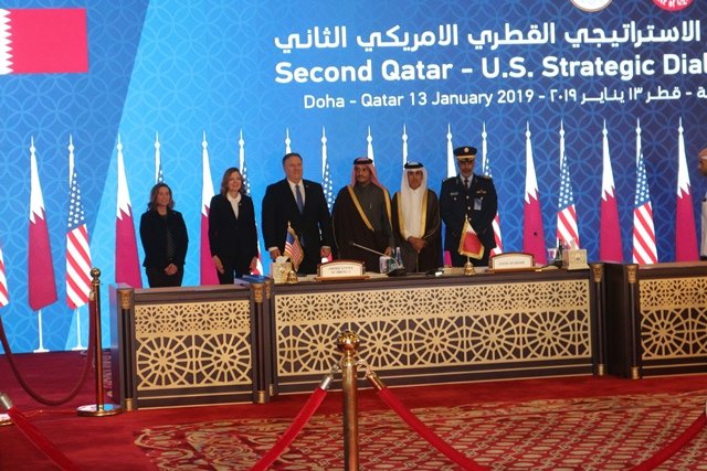 Pompeo Led US Delegation at Second Qatar-US Strategic Dialogue, MOUs Signed Between Qatar & US