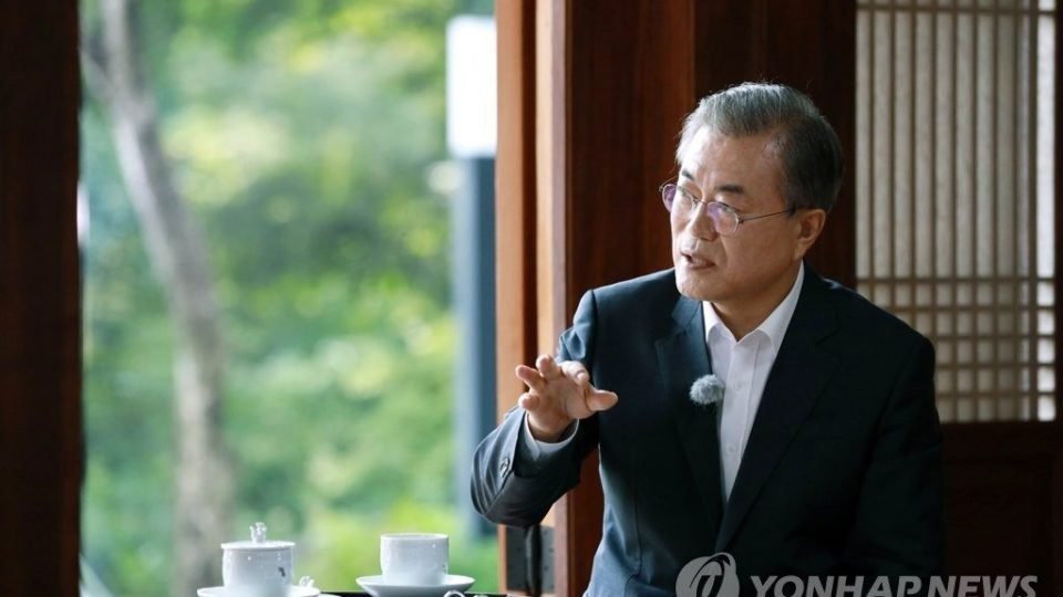 President Moon Jae-in speaks on a KBS program on separated families in South and North Korea