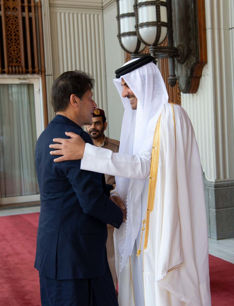 HH Amir of Qatar Receives Imran Khan 27 Feb 2020