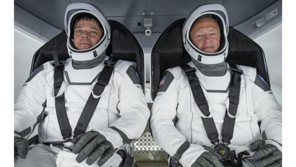 NASA astronauts Bob Behnken (L) and Doug Hurley have safely returned to Earth Pic SpaceX handout-EPA-AlJazeera
