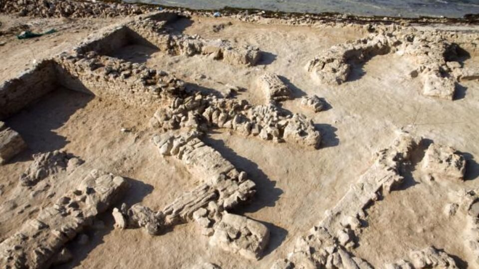 The archaeological site of Frieha, in northern Qatar