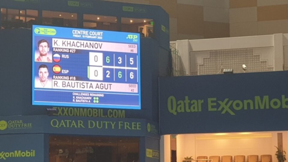 Qatar-ExxonMobil Open 2022 : Khachanov-Bautista Agut Thrilled The Spectators, Bautista to Face Basilashvili in Qatar Final