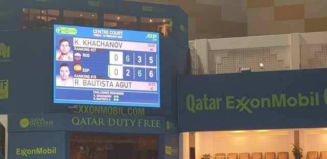 Qatar-ExxonMobil Open 2022 : Khachanov-Bautista Agut Thrilled The Spectators, Bautista to Face Basilashvili in Qatar Final