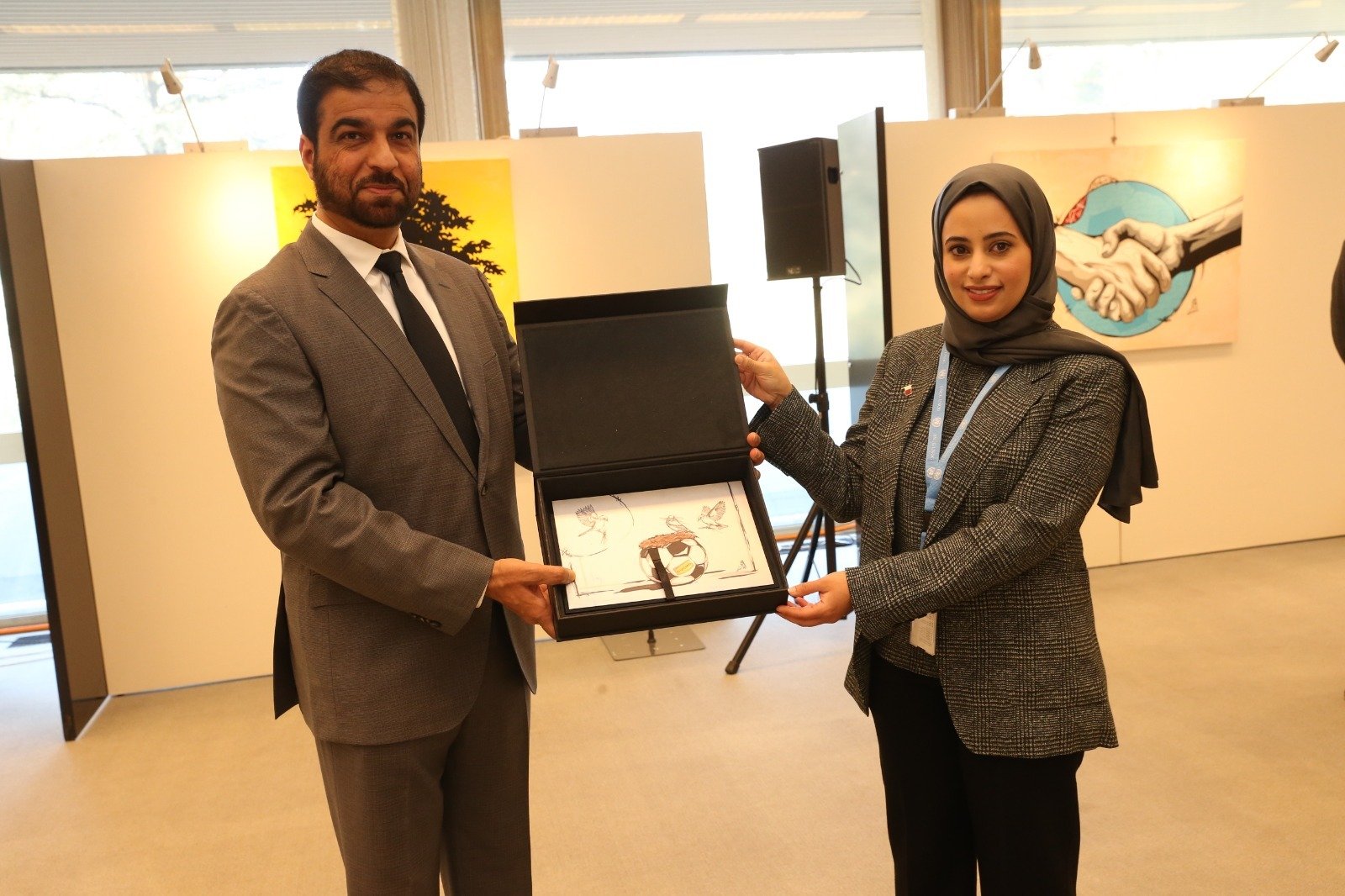 ‘Human Rights and Football’ Painting Exhibition Concluded in Geneva