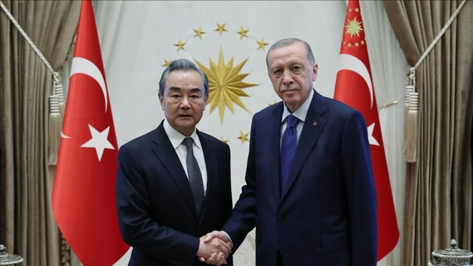 Turkish President Recep Tayyip Erdogan received Chinese Foreign Minister Wang Yi